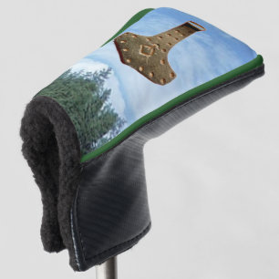 Gold Thor Hammer trees golf club putter cover