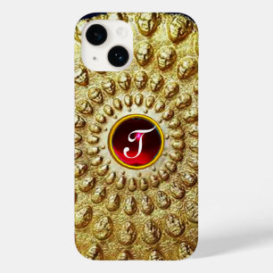 GOLD THRACIAN DISC MONOGRAM  Red Ruby  Gem Case-Mate iPhone 14 Case
