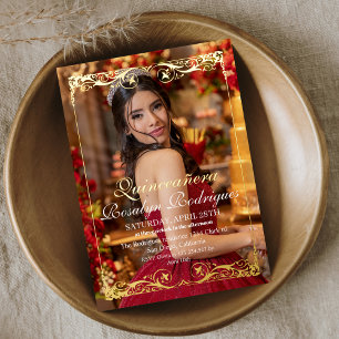 Gold Tiara Quinceañera Photo Mis Quince