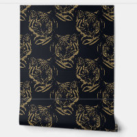 Gold Tiger Black Design
