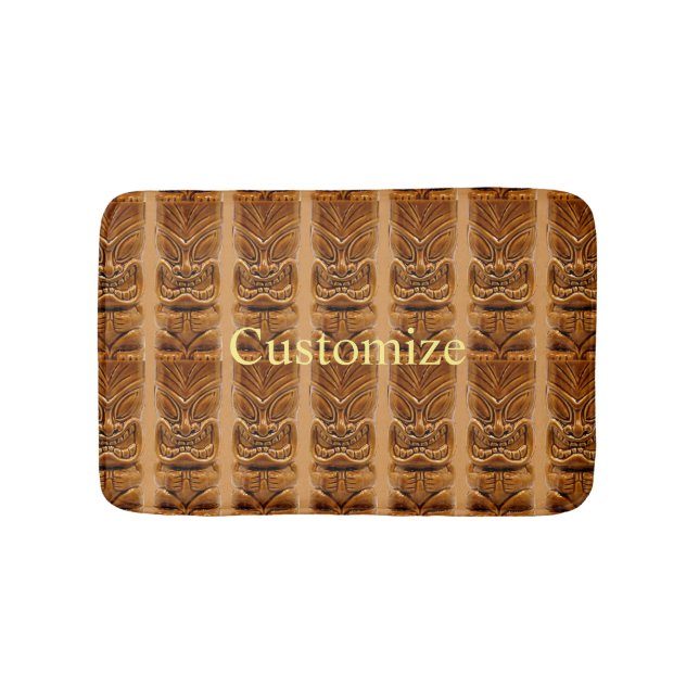 Gold Tiki Sculpture Thunder_Cove  Bath Mat (Front)