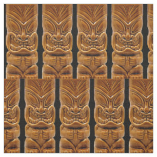 Gold Tiki Sculpture Thunder_Cove Fabric