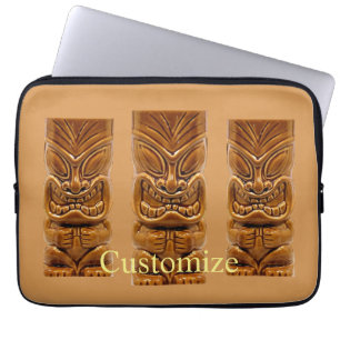 Gold Tiki Sculpture Thunder_Cove  Laptop Sleeve