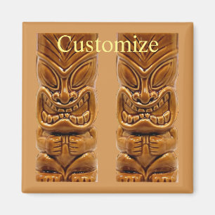 Gold Tiki Sculpture Thunder_Cove Magnet