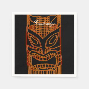 Gold Tiki Sculpture Thunder_Cove Napkin