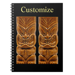 Gold Tiki Sculpture Thunder_Cove Notebook