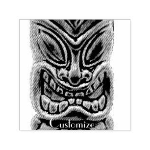 Gold Tiki Sculpture Thunder_Cove Self-inking Stamp