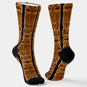 Gold Tiki Sculpture Thunder_Cove  Socks