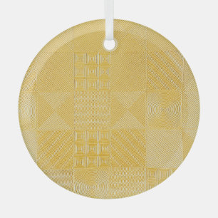 Gold Tiles: Stylish Texture Background Glass Tree Decoration