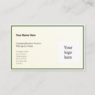 Gold Tint Gradient & Hunter Logo Std. Business Card