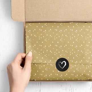 Gold Tiny Triangles Tissue Paper