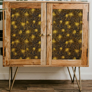 Gold Tipped Petals Pattern Decoupage Tissue Paper