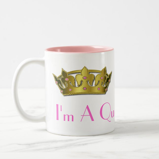 Gold Tone Crown Mug (Left)