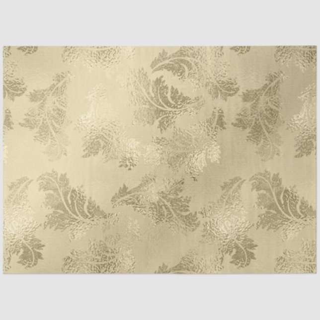 Gold Tone Decoupage  Tissue Paper (Front)