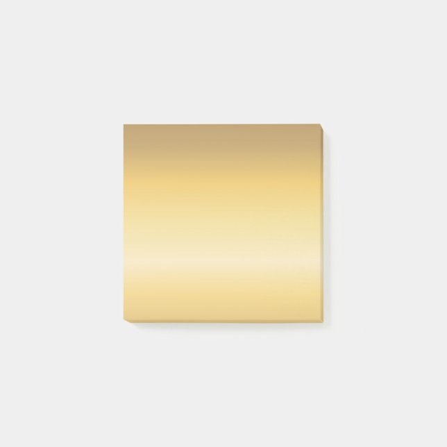 Gold Tones Gentle Colour Flow Versatile Abstract Post-it Notes (Front)