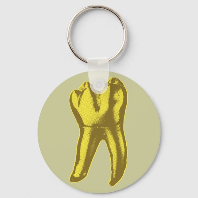 Gold Tooth Key Ring (Front)