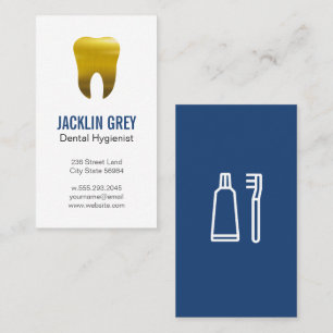 Gold Tooth Logo Business Card