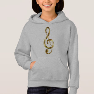 Gold Treble Clef Music