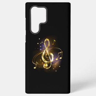 Gold Treble Clef Music Samsung Galaxy Case