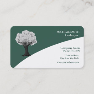 Gold Tree Garden Lawn Care and Landscape Business Card