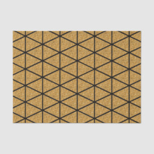 Gold Triangle Pattern Tissue Paper