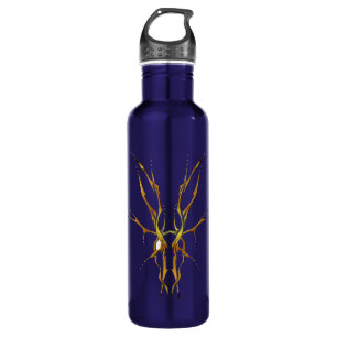 Gold Tribal Deer Skull Hunting Design 710 Ml Water Bottle