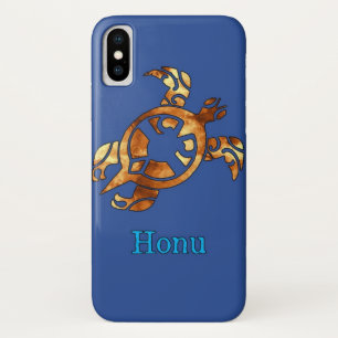 Gold Tribal Hawaiian Sea Turtle Case-Mate iPhone Case