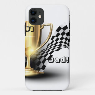 Gold Trophy NUmber One Dad Father's Day Case-Mate iPhone Case