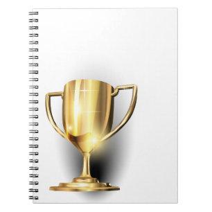 Gold Trophy Spiral Notebook
