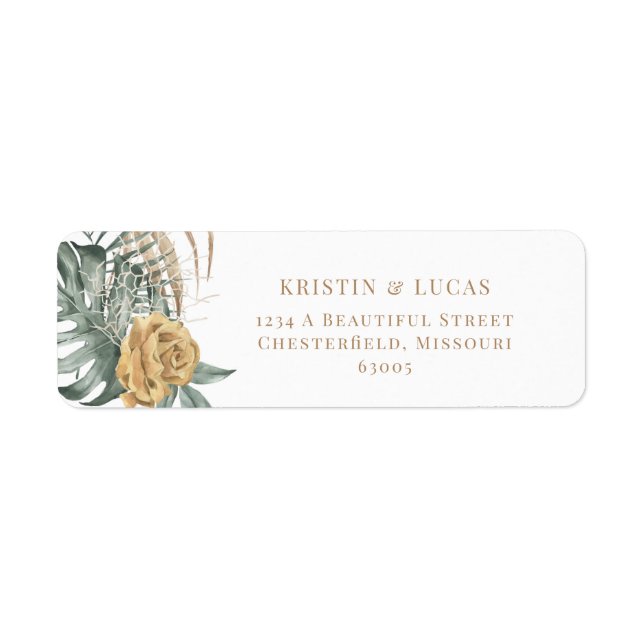 Gold Tropical Oasis Destination Wedding (Front)