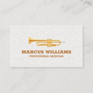 Gold Trumpet Business Card