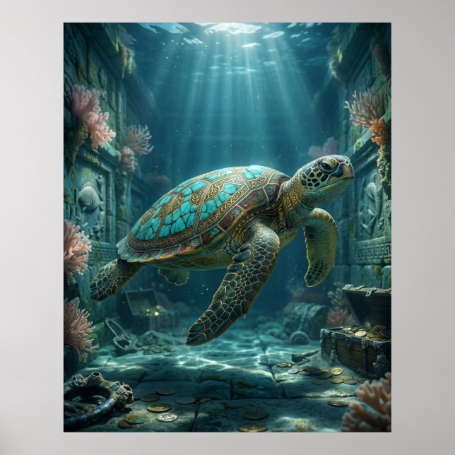 Gold Turtle Treasury Poster (Front)