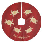 Gold Turtles Mele Kalikimaka Red