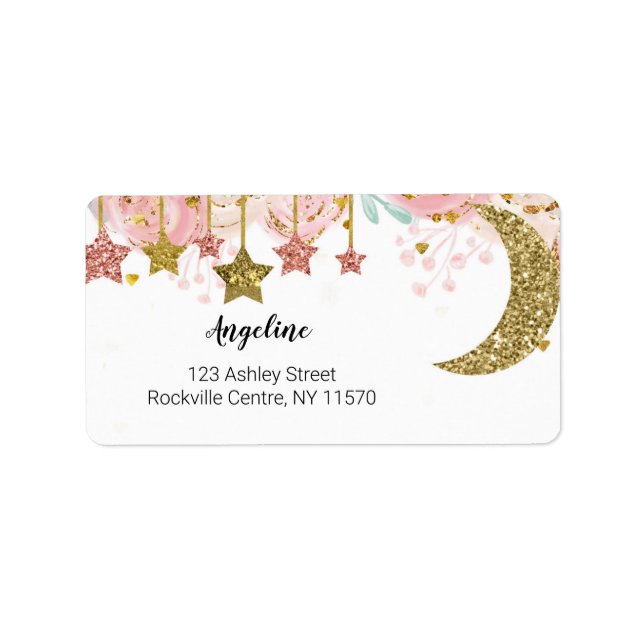 Gold twinkle twinkle Address Label (Front)