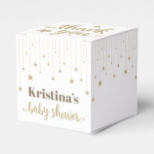 Gold Twinkle Twinkle Little Star Baby Shower Favour Box