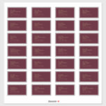 Gold Type Deco | Burgundy Guest Address Label<br><div class="desc">This Gold Type Deco | Burgundy wedding guest address label alludes to a minimalist with an elegant and royal, traditional and classic wedding. The simple and plain gold and dark cabernet and red raspberry with the modern antique art deco style typography presents a more formal, classy luxury while remaining minimal...</div>