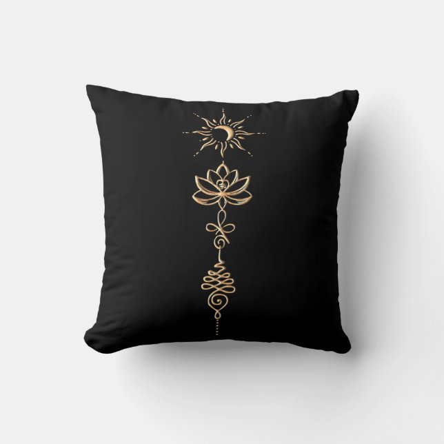 Gold Unalome Group Cushion (Front)