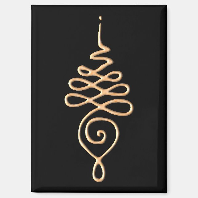 Gold Unalome Magnet (Front)