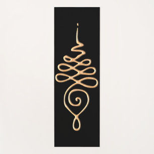 Gold Unalome  Yoga Mat