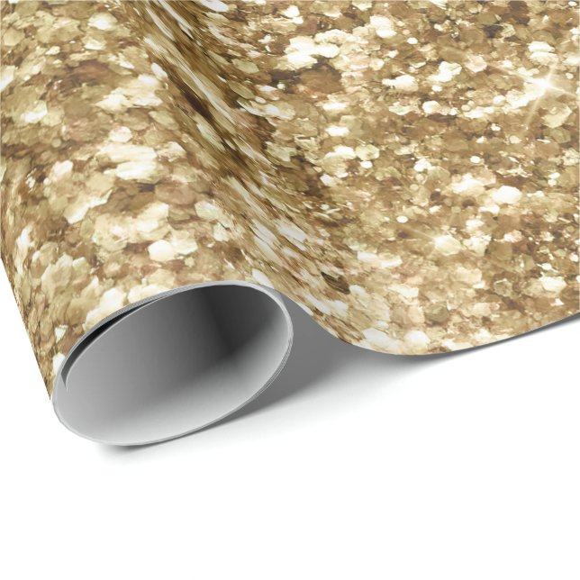 Gold Unicorn Sparkle Wrapping Paper (Roll Corner)