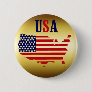 GOLD USA MEDALLION 6 CM ROUND BADGE