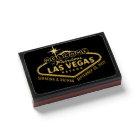 Gold Vegas Welcome Sign Wedding Favour