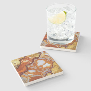 Gold Vein Agate Coaster