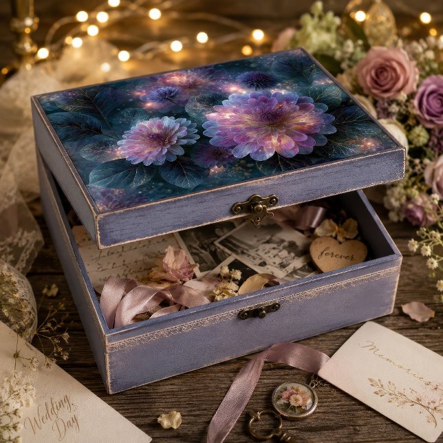 Gold Veined Twilight Bloom Decoupage Tissue Paper (Creator Uploaded)