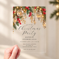 Gold Vintage Crystal Baubles Christmas Party