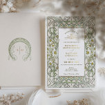 Gold Vintage Daisy Art Nouveau Wedding<br><div class="desc">Art Nouveau Vintage Daisies wedding invitations by Alphonse Mucha in a floral, romantic, and whimsical design. Victorian flourishes complement classic art deco fonts. Please enter your custom information, and you're done. If you wish to change the design further, simply click the blue "Customise It" button. Thank you so much for...</div>