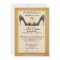 Gold Vintage Floral Shoe 70th Birthday Invitation