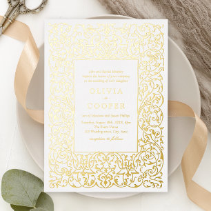 Gold Vintage Ornate Frame Classic Wedding