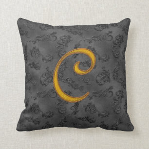 Gold Vintage Rose C Cushion