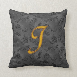 Gold Vintage Rose I Cushion